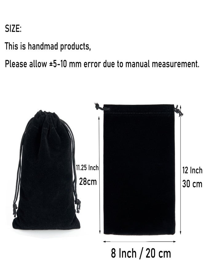 Tendwarm 20 Pcs 8x12 Inches Velvet Drawstring Bags Jewelry Pouches Candy Bags Christmas Wedding Favors - Image 2